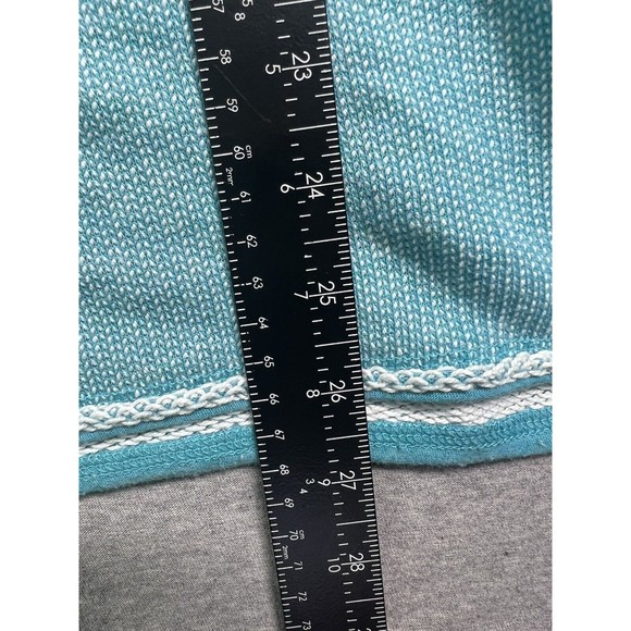 Soft Surroundings‎ Just Beachy French Terry Cloth Pullover Hooded Sweatshirt L - Picture 5 of 9